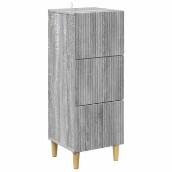 Schubladenschrank Graues Sonoma 33 x 34,5 x 90 cm Holzwerkstoff