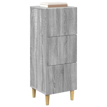 Schubladenschrank Graues Sonoma 33 x 34,5 x 90 cm Holzwerkstoff