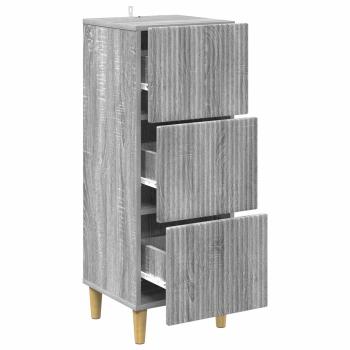 Schubladenschrank Graues Sonoma 33 x 34,5 x 90 cm Holzwerkstoff
