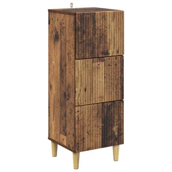 Schubladenschrank Altholz 33 x 34,5 x 90 cm Holzwerkstoff