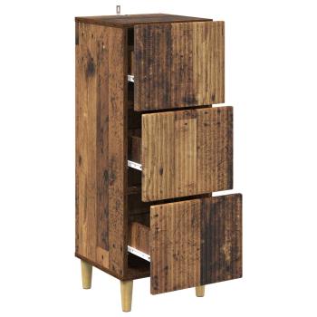Schubladenschrank Altholz 33 x 34,5 x 90 cm Holzwerkstoff