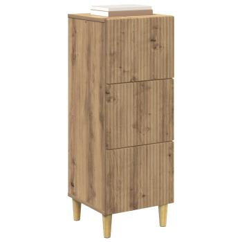 Schubladenschrank 33 x 34,5 x 90 cm Holzwerkstoff Artisan-Eiche