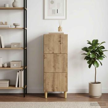 Schubladenschrank 33 x 34,5 x 90 cm Holzwerkstoff Artisan-Eiche