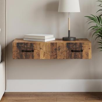 ARDEBO.de - Wandmontierter Beistelltisch 87,5 x 34,5 x 17 cm Holzwerkstoff