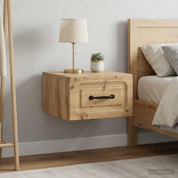 ARDEBO.de - Wandmontierter Nachttisch 2 stk. Artisan-Eiche