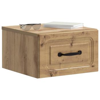 Wandmontierter Nachttisch 2 stk. Artisan-Eiche