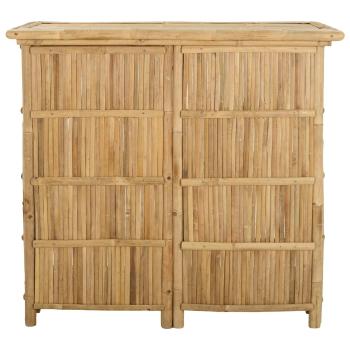 Outdoor Bartisch Natur 115 x 55 x 105 cm Bambus