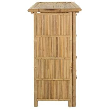 Outdoor Bartisch Natur 115 x 55 x 105 cm Bambus