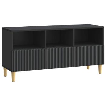 TV-Schränk 102 x 34,5 x 50 cm Schwarz Holzwerkstoff