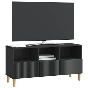 TV-Schränk 102 x 34,5 x 50 cm Schwarz Holzwerkstoff