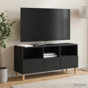 TV-Schränk 102 x 34,5 x 50 cm Schwarz Holzwerkstoff