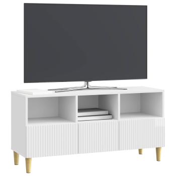TV-Schränk 102 x 34,5 x 50 cm Hochglanz Weiß Holzwerkstoff