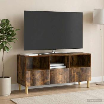 TV-Schränk 102 x 34,5 x 50 cm Räuchereiche Holzwerkstoff
