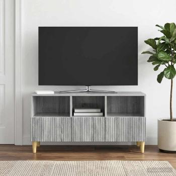 ARDEBO.de - TV-Schränk 102 x 34,5 x 50 cm Sonoma-Grau Holzwerkstoff