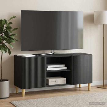 ARDEBO.de - TV-Schränk 102 x 34,5 x 50 cm Schwarz Holzwerkstoff