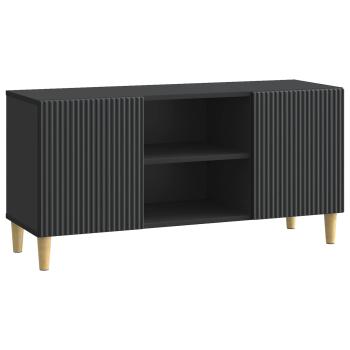 TV-Schränk 102 x 34,5 x 50 cm Schwarz Holzwerkstoff