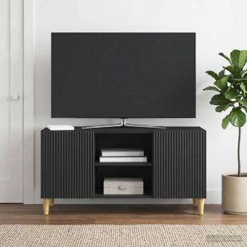 TV-Schränk 102 x 34,5 x 50 cm Schwarz Holzwerkstoff