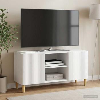 TV-Schränk Hochglanz Weiß 102 x 34,5 x 50 cm Holzwerkstoff