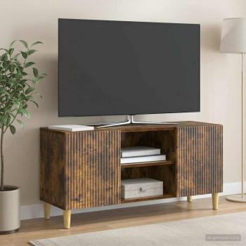 TV-Schränk 102 x 34,5 x 50 cm Räuchereiche Holzwerkstoff