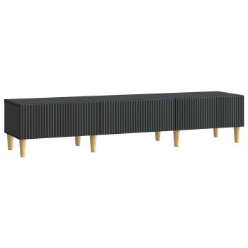 TV-Schränk 147 x 34,5 x 30 cm Schwarz Holzwerkstoff