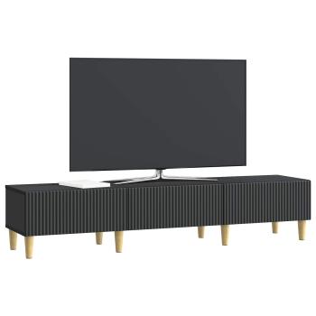 TV-Schränk 147 x 34,5 x 30 cm Schwarz Holzwerkstoff