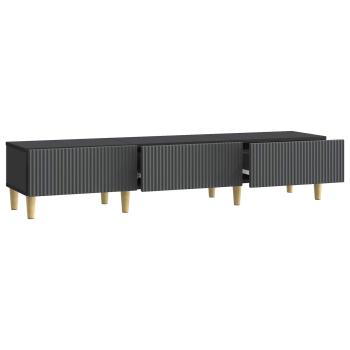 TV-Schränk 147 x 34,5 x 30 cm Schwarz Holzwerkstoff
