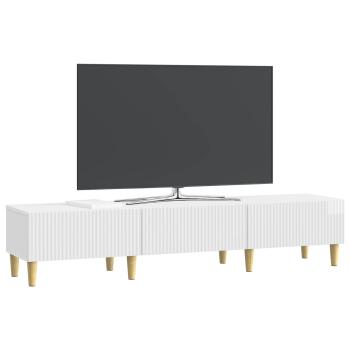 TV-Schränk Hochglanz Weiß 147 x 34,5 x 30 cm Holzwerkstoff