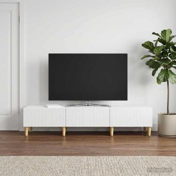 TV-Schränk Hochglanz Weiß 147 x 34,5 x 30 cm Holzwerkstoff