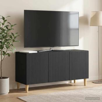 ARDEBO.de - TV-Schränk 99 x 34,5 x 50 cm Schwarz Holzwerkstoff