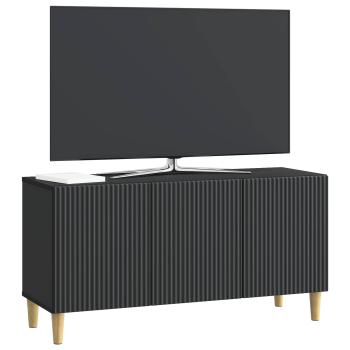 TV-Schränk 99 x 34,5 x 50 cm Schwarz Holzwerkstoff