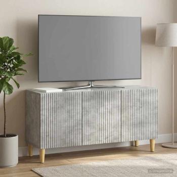 ARDEBO.de - TV-Schränk 99 x 34,5 x 50 cm Betongrau Holzwerkstoff