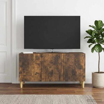 ARDEBO.de - TV-Schränk 99 x 34,5 x 50 cm Räuchereiche Holzwerkstoff