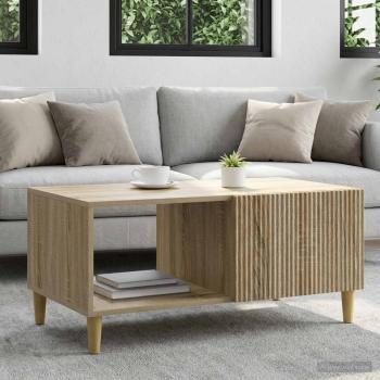 ARDEBO.de - Couchtisch Sonoma-Eiche 90 x 50 x 40 cm Holzwerkstoff