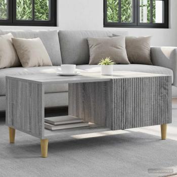 ARDEBO.de - Couchtisch Sonoma-Grau 90 x 50 x 40 cm Holzwerkstoff