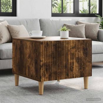 ARDEBO.de - Couchtisch Geräucherte Eiche 49 x 50 x 40 cm Holzwerkstoff