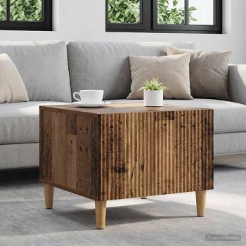 ARDEBO.de - Couchtisch mit Schubladen Altholz 49 x 50 x 40 cm Holzwerkstoff
