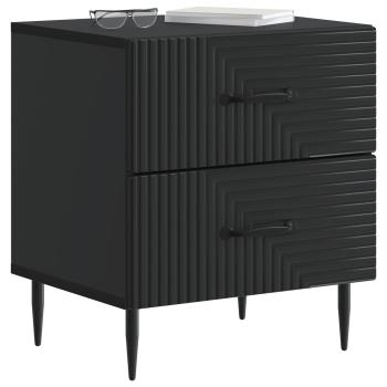 Nachttisch Schwarz 43 x 34,5 x 47,5 cm Holzwerkstoff
