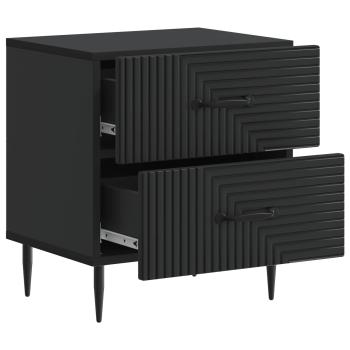 Nachttisch Schwarz 43 x 34,5 x 47,5 cm Holzwerkstoff