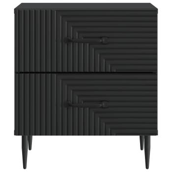 Nachttisch Schwarz 43 x 34,5 x 47,5 cm Holzwerkstoff