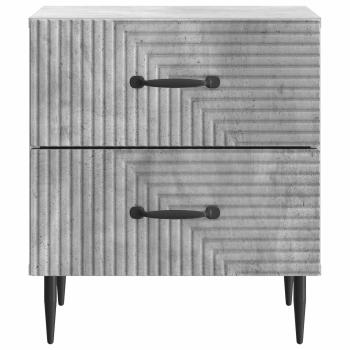 Nachttisch Betongrau 43 x 34,5 x 47,5 cm Holzwerkstoff