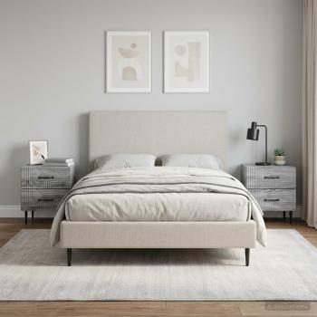 Nachttisch 2 Stk. Sonoma-Grau 43 x 34,5 x 47,5 cm Holzwerkstoff