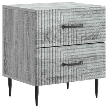 Nachttisch 2 Stk. Sonoma-Grau 43 x 34,5 x 47,5 cm Holzwerkstoff