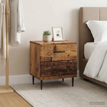 ARDEBO.de - Nachttisch 2 Stk. Altholz 43 x 34,5 x 47,5 cm Holzwerkstoff