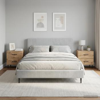 ARDEBO.de - Nachttisch 2 stk. Artisan-Eiche 43 x 34,5 x 47,5 cm