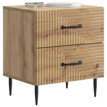Nachttisch 2 stk. Artisan-Eiche 43 x 34,5 x 47,5 cm