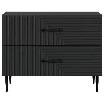 Nachttisch Schwarz 62 x 34,5 x 47,5 cm Holzwerkstoff