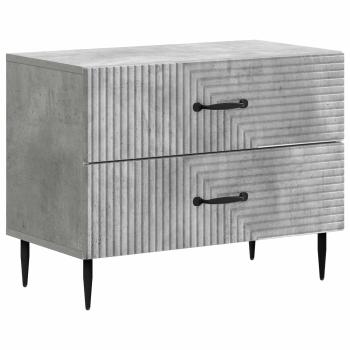 Nachttisch Betongrau 62 x 34,5 x 47,5 cm Holzwerkstoff