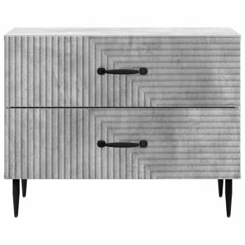 Nachttisch Betongrau 62 x 34,5 x 47,5 cm Holzwerkstoff