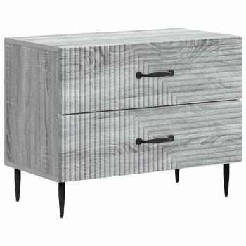 Nachttisch Graues Sonoma 62 x 34,5 x 47,5 cm Holzwerkstoff