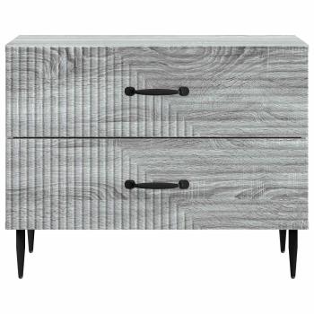 Nachttisch Graues Sonoma 62 x 34,5 x 47,5 cm Holzwerkstoff
